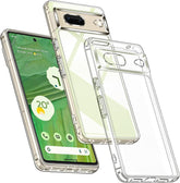 Google Pixel 7 Clear Case Military Grade Shockproof Cover w/ Screen Protectors - FIXgenie